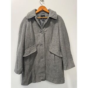 East 5th Women's Gray Wool Pea Coat Jacket Size Medium